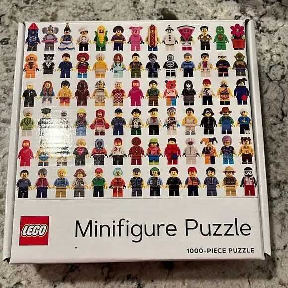 LEGOS Minifigures Figurines 1000 Piece Puzzle used but complete