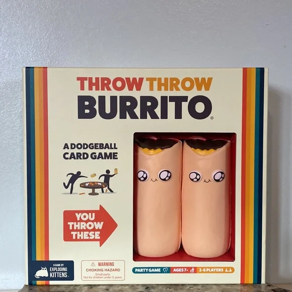 THROW THROW BURRITO | DODGEBALL CARD GAME-By Exploding Kittens-New in Box!
