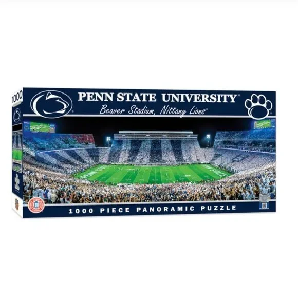 Penn State Beaver Stadium Nittany Lions Football 1000 Piece Panoramic Puzzle New