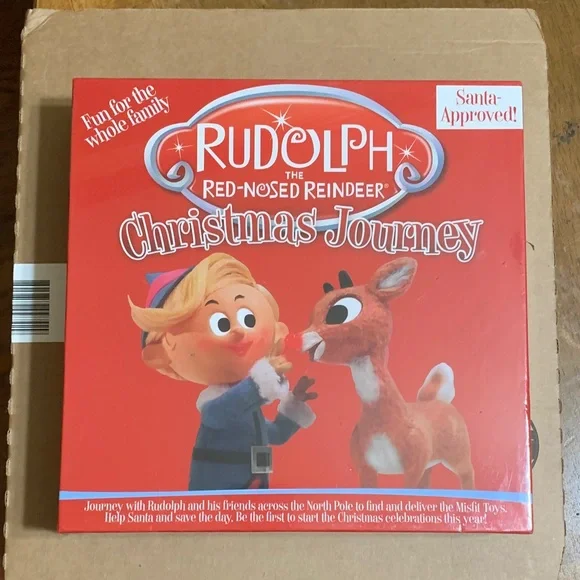 Rudolph the Red Nose Reindeer ~ Christmas Journey Board Game (Sealed)🆕🎄