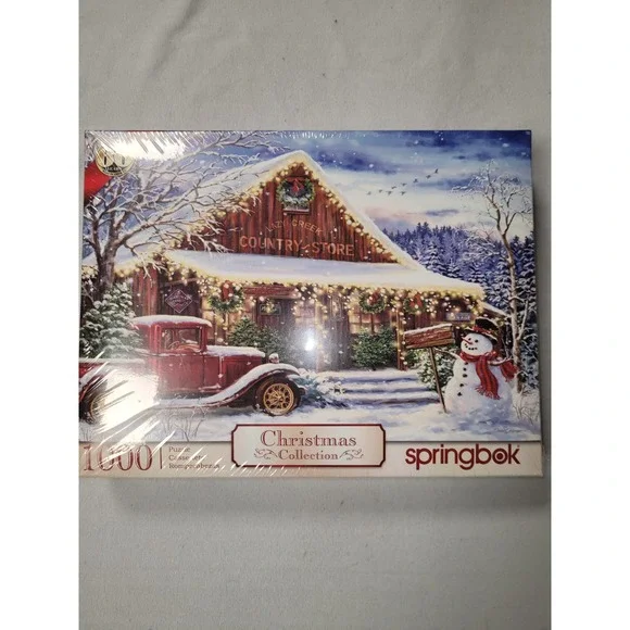 Springbok Christmas Collection‎ Country Store 1000 Piece NWT Jigsaw Puzzle