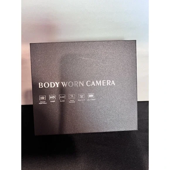 BODY WORN CAMERA-WIFI 64 GB Infrared Night Vision 1440P Body Camera