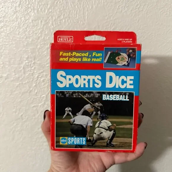 VINTAGE Baseball Sports Dice Game 1995