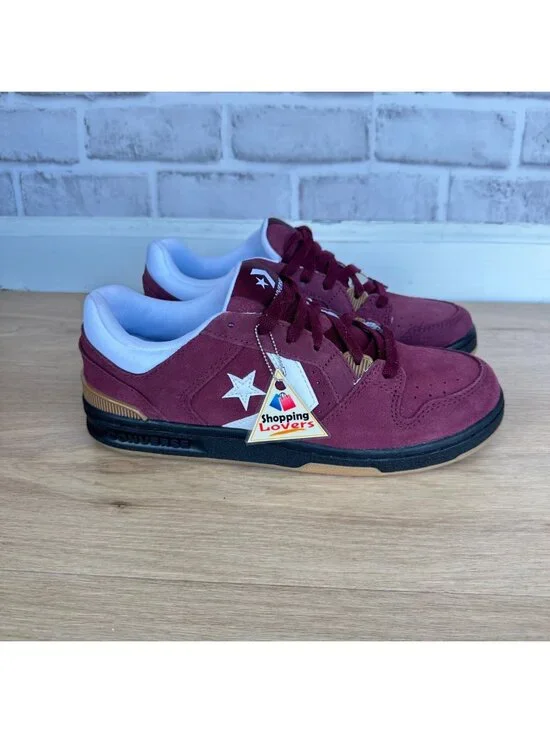 Converse CL98 Suede Low Black Deep Bordeaux Gum Sz 7 Mens shoes Sneakers A15607C
