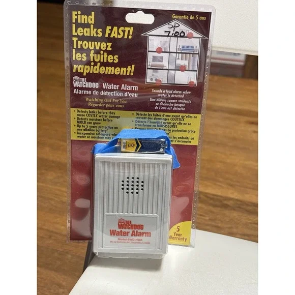 THE BASEMENT WATCHDOG BWD-HWA 110 dB Battery Operated Water Alarm Leak Detection