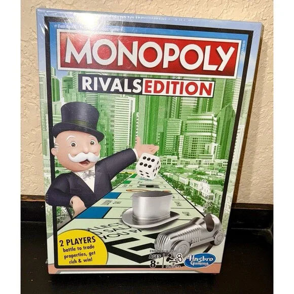 NEW Monopoly Rivals Edition Board Game 2 Players