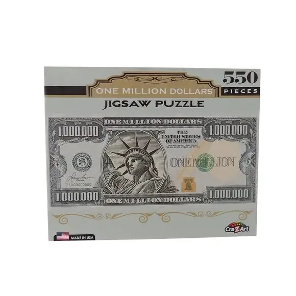 One Million Dollars jigsaw puzzle NEW 550 pieces