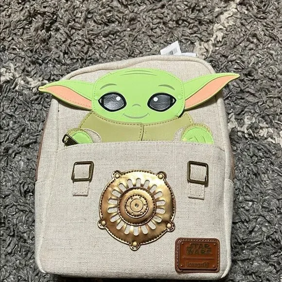 RARE Loungefly Disney Star Wars The Child Baby Yoda Mini Backpack - 2022