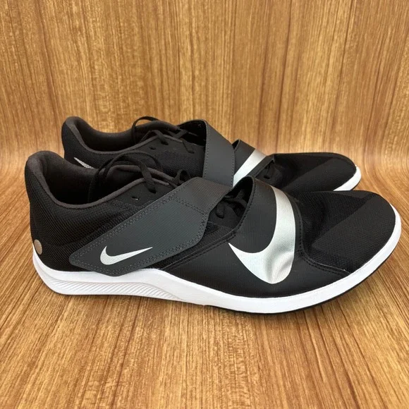 Nike Zoom Rival Jump Track Field Shoes Mens 11.5 Black Silver DR2756-001 NEW