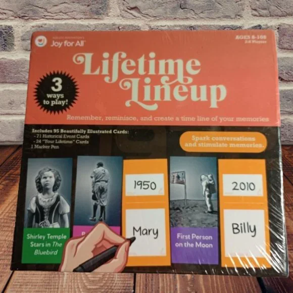 Sealed - Lifetime Lineup Game by Joy for All Ages 8 - 108
