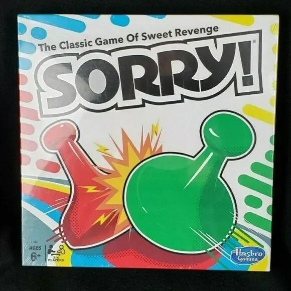 Sealed Brand New Sorry! Board Game by Hasbro Classic Game of Sweet Revenge Game