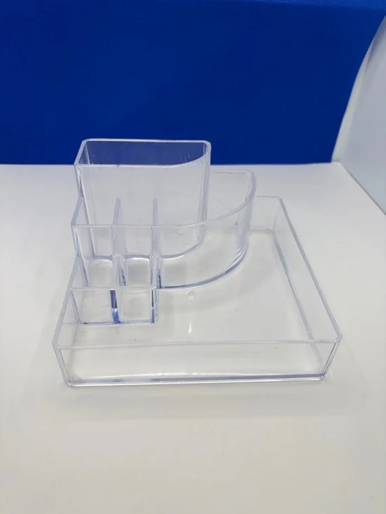 Clear Acrylic Desk Organizer - Makeup Organizer Vanity Storage Caddy
