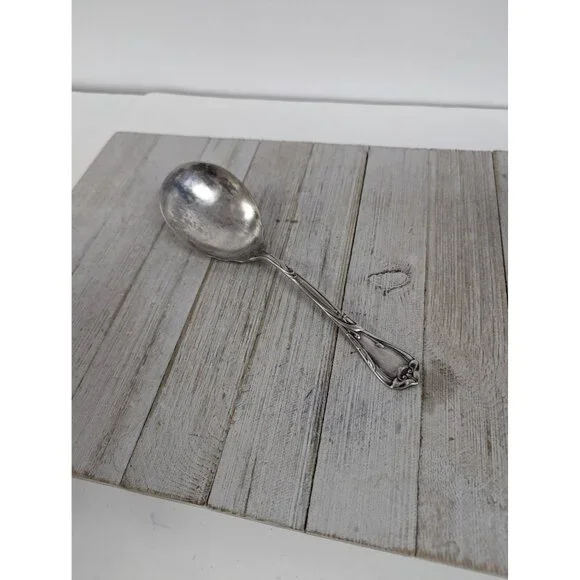 Reed & Barton Modern Art Silverplate 1904 Casserole Berry Spoon 8 3/4