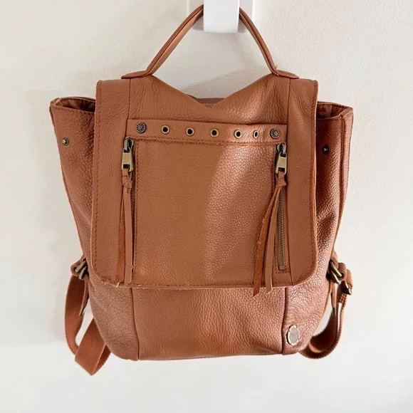 The Sak Cognac Leather Backpack