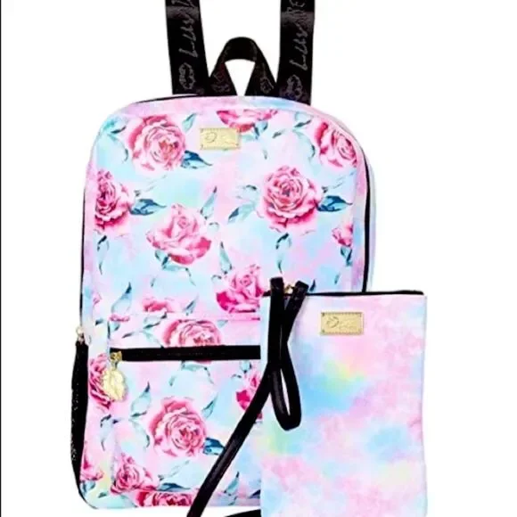 Betsey Johnson LuvBetsey Floral Print Backpack Set