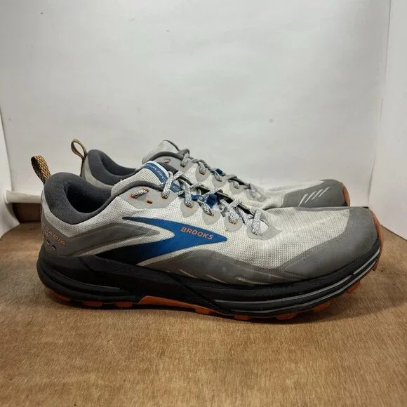 Brooks Cascadia 16 Men Size 15 D 1103761D038 Gray Running Shoes Sneakers