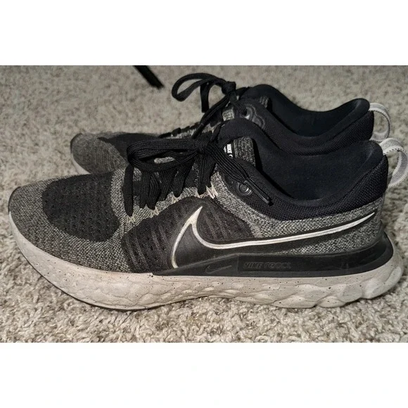 Nike React Infinity Run FK 2 Running Shoes Men's Size 11 CT2357-101 Black Oreo