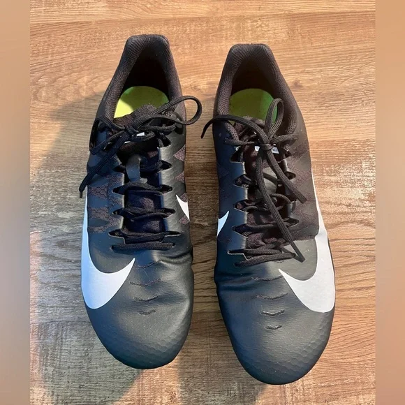 Nike Zoom Rival S Black‎ and White Track and Field Mens Running Shoes Size 12
