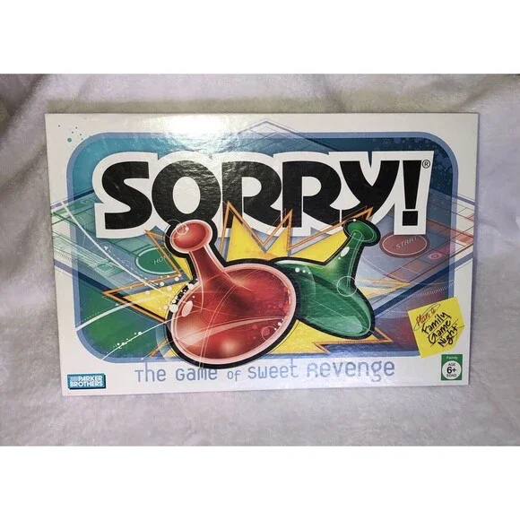Vintage 1998 The Game of Sweet Revenge SORRY! Parker Brothers Board‎ Game-NEW