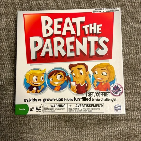 NEW “Beat The Parents” family game - ages 6+ for 2 or more players