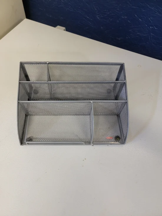 Rubbermaid Silver Mesh Makeup & Desk Organizer - Multi-Compartment