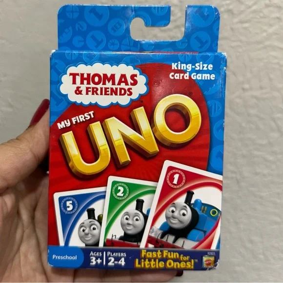 2011 Thomas Friends Train My First Uno King Size Cards NEW SEALED Game Railroad