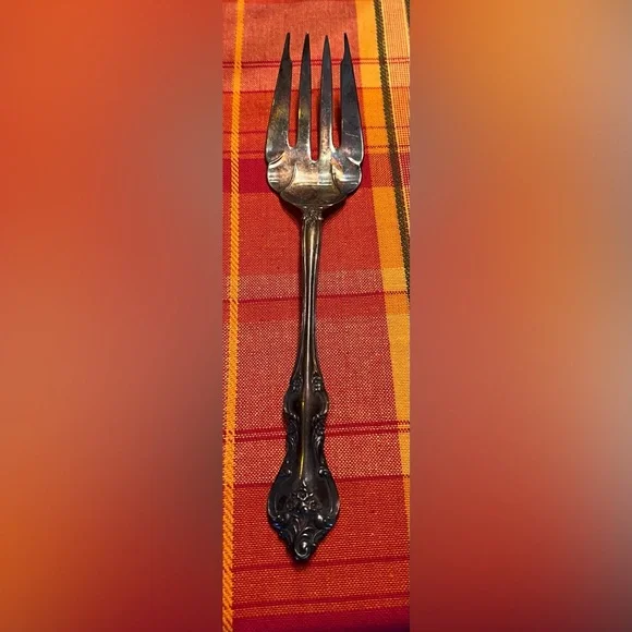 Vintage International Deep Silver Plated Meat Fork