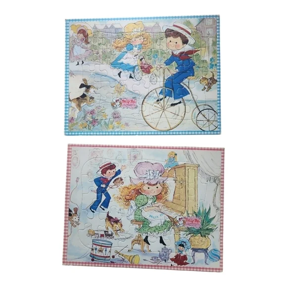 Vintage Polly Pal The Gingham Gal Jigsaw Puzzles Jaymar 1974 Set of 2 Complete