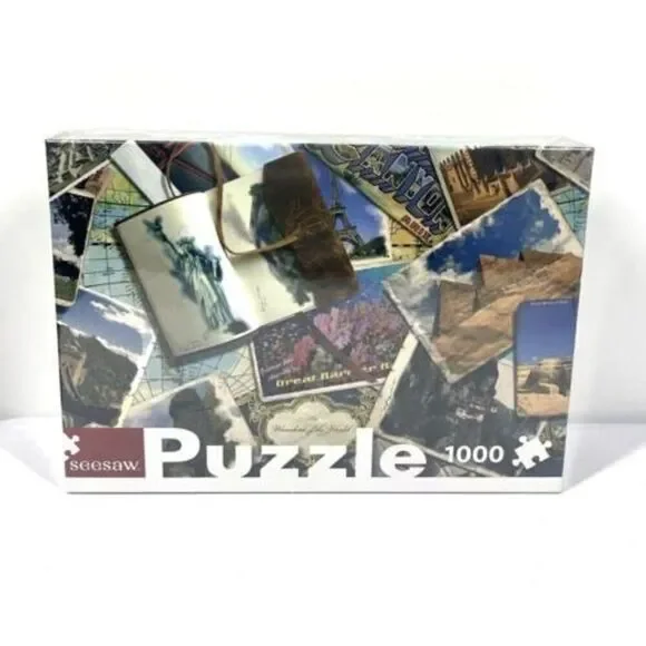 Seesaw 1000 Piece Jigsaw Puzzle WONDERS OF THE WORLD Travel New Sealed