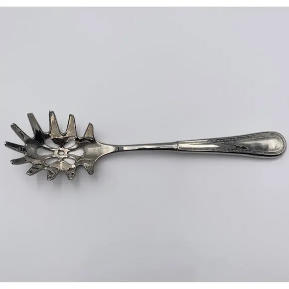 Towle Pasta Server Silverplated Beaded Design T8666704