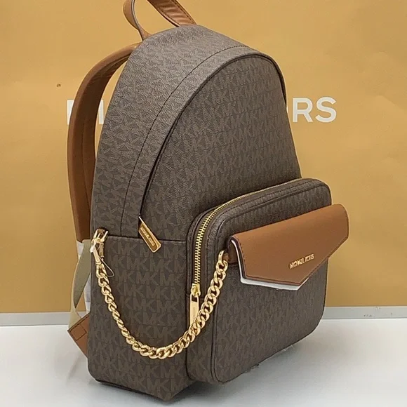MICHAEL KORS Maisie Extra-Small Logo 2-in-1 Backpack Brown NWT