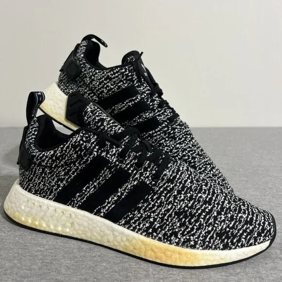Adidas NMD R2‎ Oreo Running Shoes Mens Size 12 Sneakers B22631
