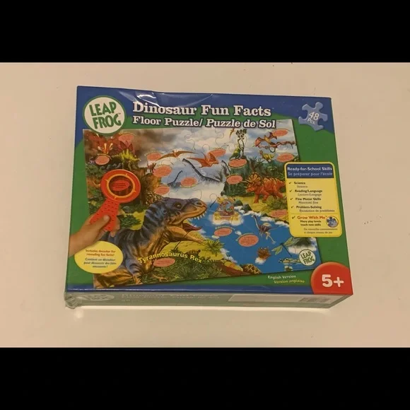 Leapfrog floor puzzle-dinosaur‎ fun facts