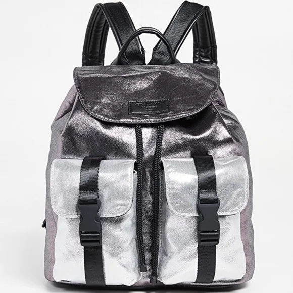 NWT, Kendall + Kylie Metallic Lex Foiled Backpack