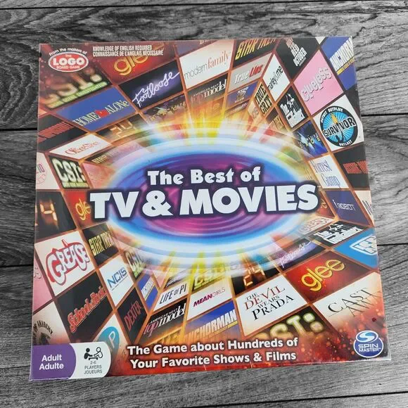 The best of TV and Movies -Logo Board Game - NEW - SEALED Spin Master Games