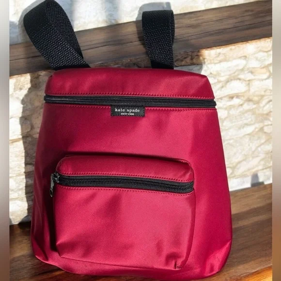 Kate Spade Red nylon New York Backpack
