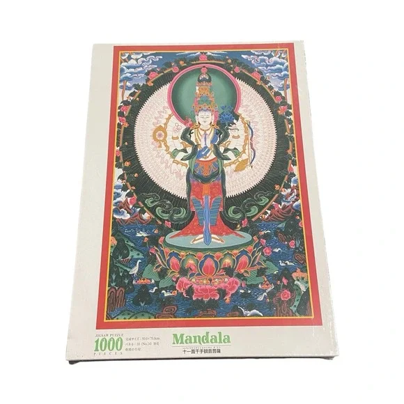 Epoch Mandala Jyuichimen Senju Kannon Bosatsu 1000 Pc Puzzle Sealed