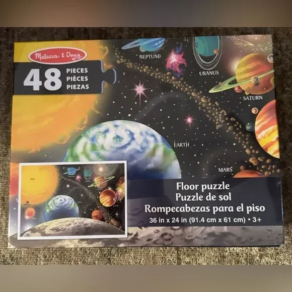 NEW Melissa and Doug 48 Pieces Solar System Floor Puzzle