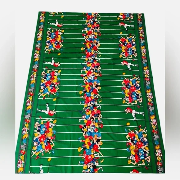 Vintage Fashion Industries 1995 Football Party Tablecloth 60