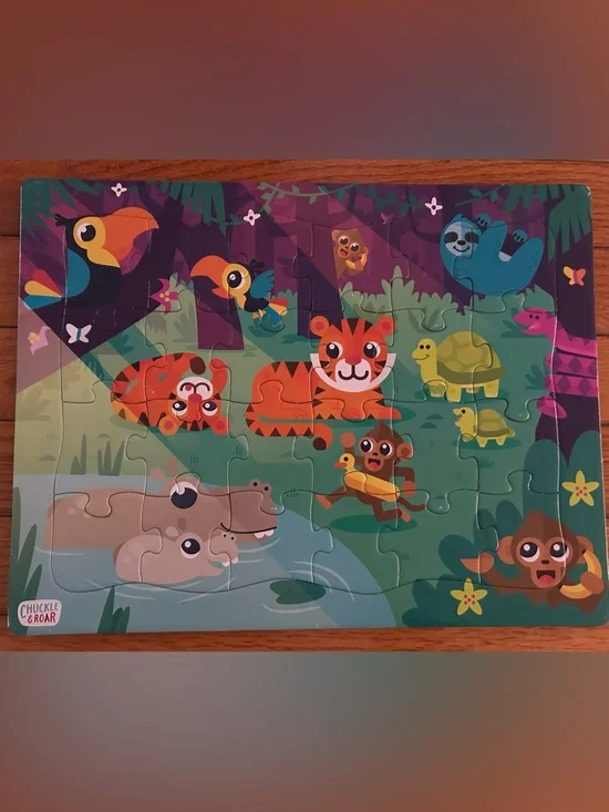Chuckle & Roar Jungle Day 24pc Kids Jigsaw Puzzle NEW