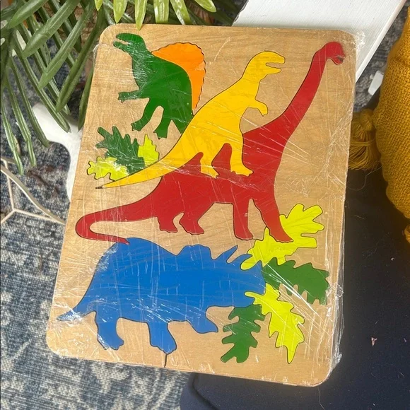 Colorful Dinosaur Wooden Puzzle