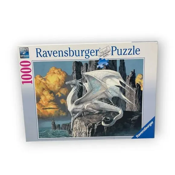Ravensburger White Dragon 1000 Piece Jigsaw Puzzle 70 X 50 cm Boxed Fantasy Art