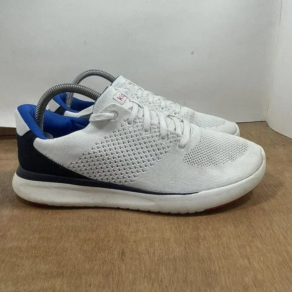 Kizik Lima Men Size 9 Wide Hands Free Slip On Sneaker White