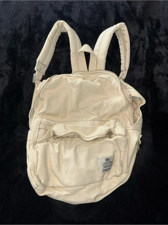 Cream Canvas BDG Backpack