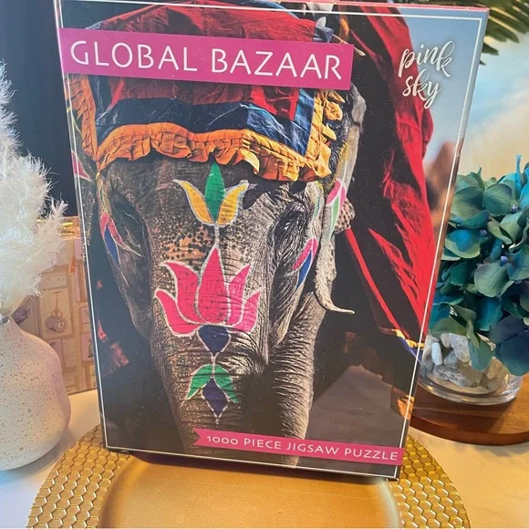 Global Bazaar 1000 Piece Jigsaw Puzzle - Multicolor