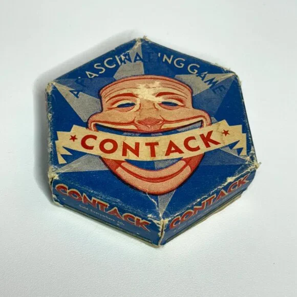 1939 Contack Game Original Dominos Family Board Game