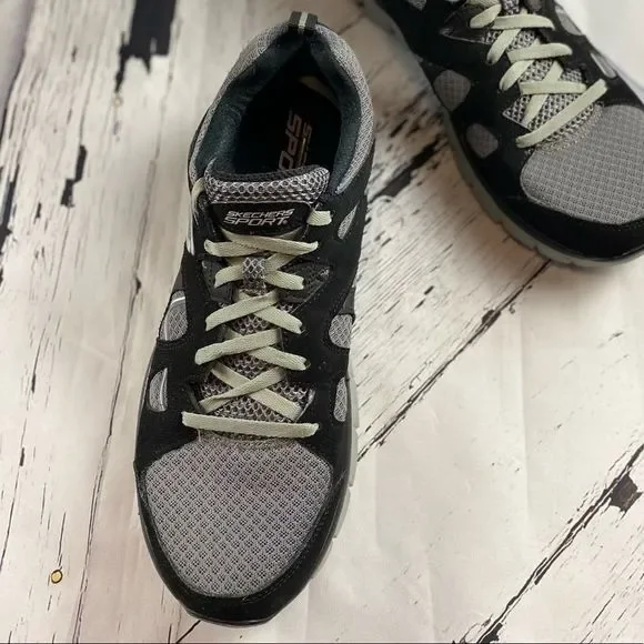 Skechers Sport Flex Sole Black and Gray Size 10