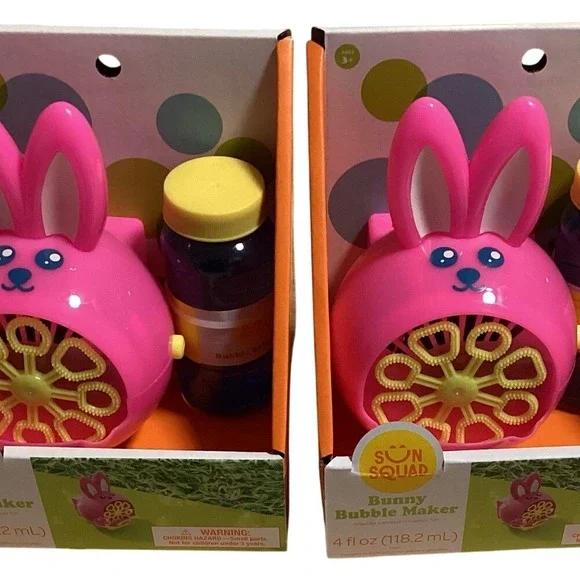 Pink‎ Bunny Bubble Maker. Set of 2