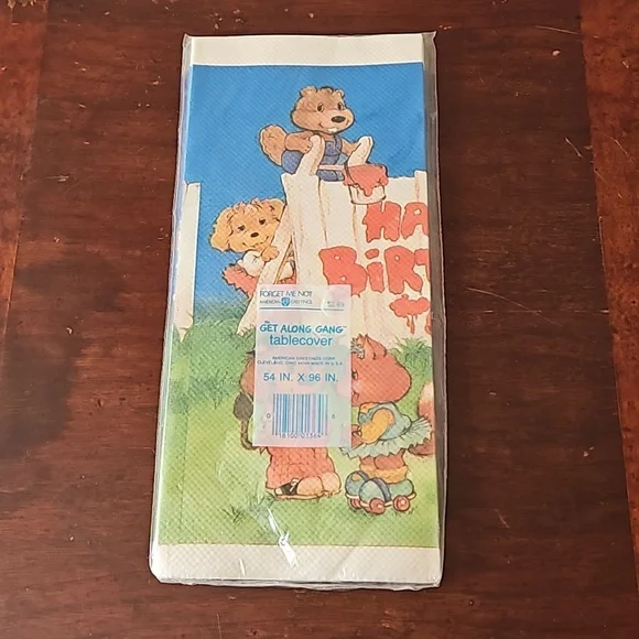 NWT 1980's Vintage Get Along Gang Tablecloth