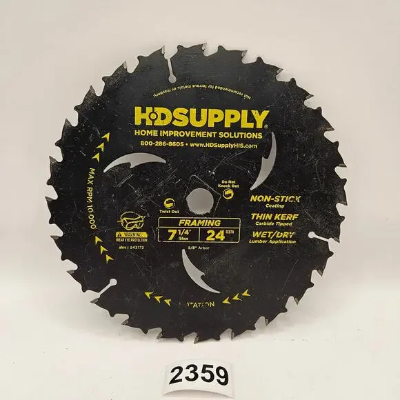 HD SUPPLY FRAMING SAW BLADE 7-1/4INCH 24 TEETH